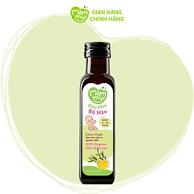 Dầu Olive bổ não Mămmy cho trẻ ăn dặm, hữu cơ nguyên chất chai 100ml