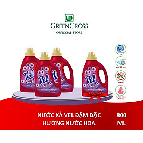 COMBO 3 CHAI NƯỚC XẢ VEL ĐẬM ĐẶC 800ML - TẶNG 1 CHAI CÙNG LOẠI