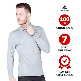 Áo Thun Dài Tay Nam Màu Xám ALIGRO ALGAPD002