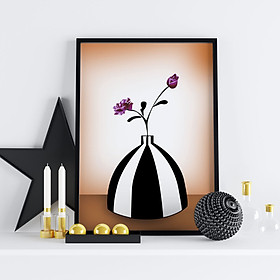 Mua Tranh canvas treo tường bình hoa hồng - BH004