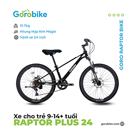 Xe Đạp Thể Thao Trẻ Em Raptor Plus 24 - Bánh 24 inch (cho trẻ 9-14 Tuổi/ Cao 140-160Cm)