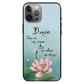 Ốp lưng dành cho Iphone 12 Mini - Iphone 12 - Iphone 12 Pro - 12 Pro Max - mẫu Sen An Nhiên Mà Sống