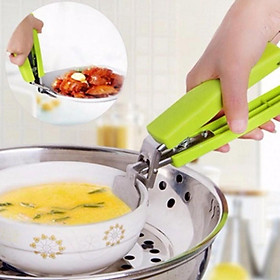 Mua Bộ 2 Dụng Cụ Gắp Nóng Chuyên Dụng(Xanh bộ đội)