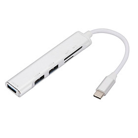 USB C Docking Station Type C Hub Aluminum Alloy Compact with USB 3.0 5Gbps for Laptop Home