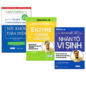 Combo 3 Cuốn Sách Dinh Dưỡng Hay: Bí Mật Dinh Dưỡng Cho Sức Khỏe Toàn Diện ( Tái bản lần 2 ) + Nhân Tố Vi Sinh ( Tái bản ) + Enzyme Chống Lão Hóa ( Tái bản)