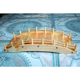 Mua Khay Cầu Gỗ 45cm 3 tầng Trang Trí Bánh Ngọt  Trái Cây  Thực Phẩm  Sushi - Sashimi Nhật Bản  Hải Sản Tươi Sống