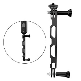 CNC Extension Arm Pole Mount Base 1/4" Adapter For Insta360 ONE X2 X black