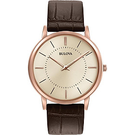 Đồng Hồ Nam Dây Da BULOVA 97A126 (40mm) - Nâu Đen