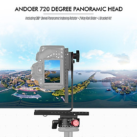 Giá Đỡ Chụp Ảnh 720 Độ Xoay 360 Độ + Thanh Trượt 2 Đường Ray + Bộ Giá Đỡ L Cho Canon DSLR Sony DSLR ILDC Camera Max (3kg)