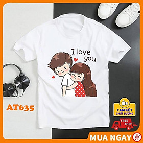 ÁO cặp nam nữ Áo đôi rẻ đẹp vải thun mềm mịn thoáng mát hình in sắc nét không phai