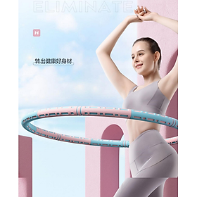 Vòng lắc eo ống thép tháo lắp Hula Hoop giảm mỡ bụng