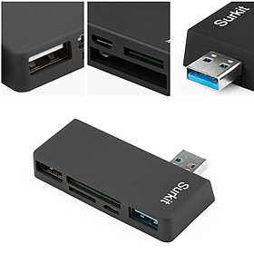 Bộ Chuyển Đổi USB Hub 3.0 Với Thẻ SD (HC) Và USB 2.0 Cho Chuột Hoặc Bàn Phím Đen
