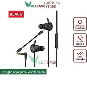 Mua Tai Nghe Chơi Game Vinetteam T5 Tai Nghe Nhét Tai Gaming Có Micro Rời Đàm Thoại Rõ Nét Dùng Cho Máy Tính Điện Thoại Hỗ Trợ Chơi Game PUBG COD- Hàng Chính Hãng