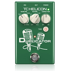 TC-Helicon DUPLICATOR Ultra-Simple Vocal Effects Stompbox -Hàng Chính Hãng