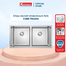 Mua Chậu rửa bát inox 2 hố âm bàn KONOX Undermount Series Cube 7544DU