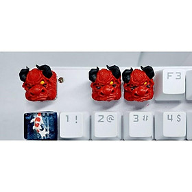 Mua Keycap Bò Clone tone đỏ đậm đen trang trí bàn phím cơ.