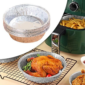 Combo 10 Khuôn Bát Giấy Bạc Lót Nồi Chiên Không Dầu Lò Vi Sóng Đường Kính 22 CM