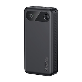 Pin Dự Phòng USAMS CD249 10000mAh/20000mAh 20W (Digital LED Display, USB + 2*Type-C Port) - Hàng Chính Hãng - 20.000mah-20w - Đen
