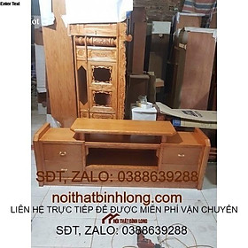 Mua kệ ti vi gỗ sồi đẹp