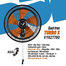 Mua (ASIA) Quạt treo Asia TURBO 80w 90w - bán công nghiệp -  Hàng chính hãng