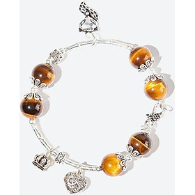 Vòng tay thạch anh mắt hổ phối hồ ly Ngọc Quý Gemstones