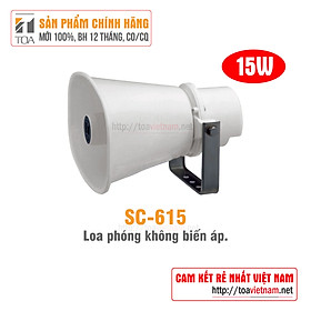 Loa nén, loa phóng 15W không biến áp: TOA SC-615 - Hàng chính hãng