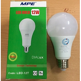 Bóng đèn LED Bulb MPE LBD E27 - Tiết kiệm điện, Tiêu chuẩn Châu Âu, Thương hiệu Việt Nam - Hàng Chính Hãng