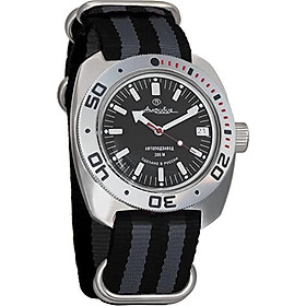 Vostok Amphibian Scuba Dude Automatic Mens Wristwatch Self-Winding Military Diver Amphibia Ministry Case Wrist Watch #710662