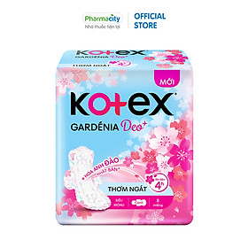 Hình ảnh Băng vệ sinh ban ngày siêu mỏng cánh Kotex Gardenia Deo+ 23cm (8 miếng)