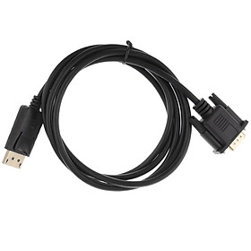 1.8M/6FT DP To VGA Cable Gold Plated 1080P DisplayPort DP To VGA Adapter