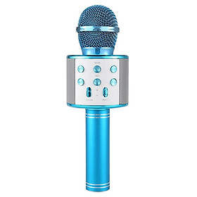 Professional BT Wireless Microphone Karaoke Speaker KTV Music Player Singing Recorder Handheld Microphone silver