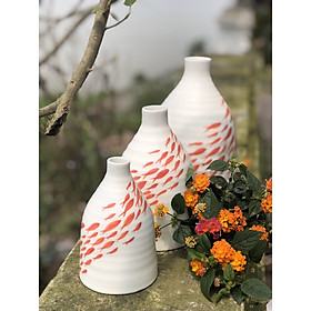 Bộ 3 decor vẽ cá đàn
