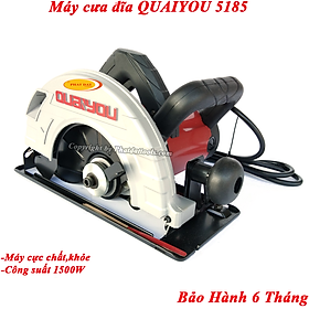 Máy cưa gỗ cầm tay QUAYOU QY-5185NM - Tặng kèm lưỡi D185 60 răng