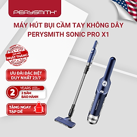 Mua Máy hút bụi lau sàn không dây PerySmith Sonic Pro X1 cầm tay cao cấp kháng khuẩn - Hàng chính hãng