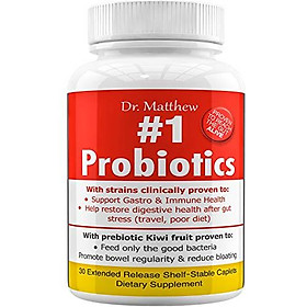 Best Prebiotics and Probiotics for Women, 15 Billion CFU, Probiotics for Men & Teens. Lactobacillus Rhamnosus, Plantarum, Gasseri & Reuteri. 15 Strains. Digestive, Immune System & Weight Loss Support