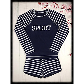 - Bộ đồ bơi nữ tay dài từ 40-60kg- Đồ bơi bé gái- Đồ bơi tay dài không sợ lạnh và tự tin-Hương Nhiên