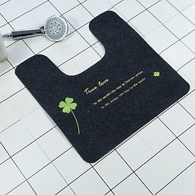 Bathroom Rugs Bath Mats Non-Slip U-Shaped Toilet Mat Absorbent Bath Rugs 20\"x20\"