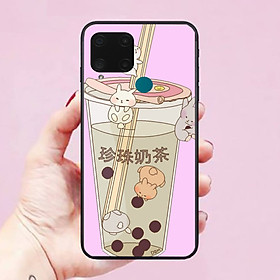 Ốp lưng dành cho điện thoại Realme C15 Hình Trà Sữa Cute