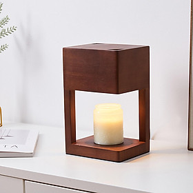 Candle Warmer Lamp Dimmable Creative Wooden Base for Living Room Bedroom