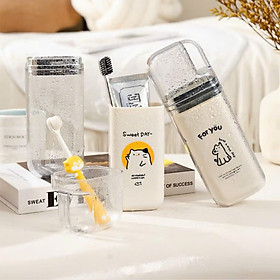 [KoSuyTu] Hộp Đựng Bàn Chải Đánh Răng Xịn Đường Chất Đẹp Đường Hình - Nắp Trong Dễ Quan Sát Bên Trong - Di Động Mà Vẫn Đảm Bảo Việc Chăm Sóc Vệ Sinh Cá Nhân 