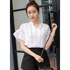 Áo nữ form rộng tay loe nhẹ nhàng Đũi Việt DVS173
