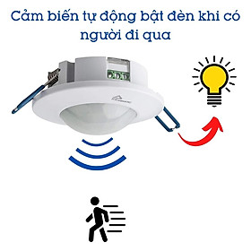 Công Tắc Cảm Biến Chuyển Động Hồng Ngoại Thân Nhiệt Âm Trần Thông Minh Homematic MS680