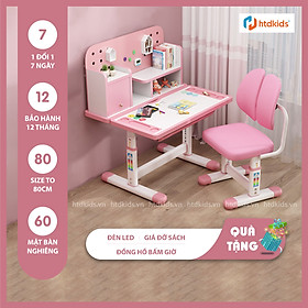 Mua Bộ bàn ghế học sinh thông minh chống gù chống cận cho học sinh tiểu học HTDkids A16