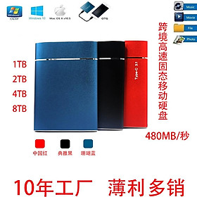 Ổ cứng thể rắn di động mini SSD giá thấp nhất 8TB/4TB/2TB/1TB mở rộng nâng cấp đĩa cứng di động - 500G xuyên biên giới