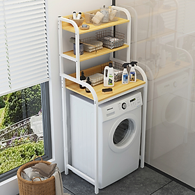 Mua Kệ để sau máy giặt 2 3 tầng khung sắt phun sơn tĩnh điện kèm mặt gỗ MDF cao cấp  kệ để vật dụng trên máy giặt tiết kiệm không gian