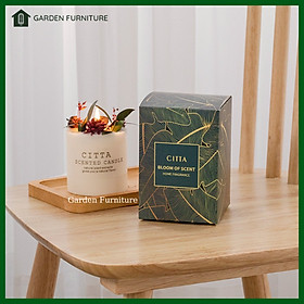 Mua Nến thơm phòng Handmade trang trí hoa khô cao cấp  được làm từ sáp đậu nành tự nhiên  không khói  nến tạo hương thơm đẹp