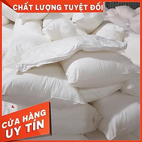 Mua Ruột gối nằm ️ ️ Gối lông vũ nhân tạo bông gòn microfiber gối khách sạn size 40x60 ảnh thật hàng Việt Nam