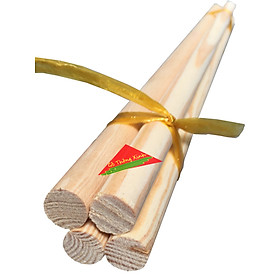 Mua Bó 4 thanh gỗ thông tròn phi 2cm  dài 50cm dùng trang trí văn phòng  nhà ở  rèm cửa