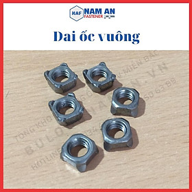 300 con Đai ốc vuông hàn M6, M8, Ê cu vuông hàn, đai ốc M6, M8 Hàng Đen mộc