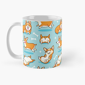 Cốc sứ uống nước hình Corgi cute